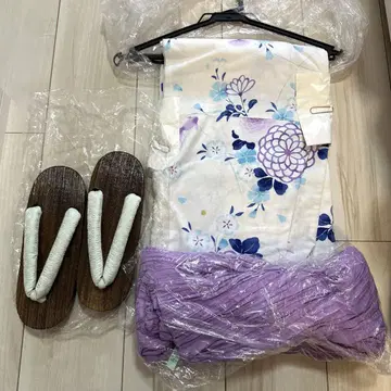 꽃무늬 한색 계열 유카타 3세트