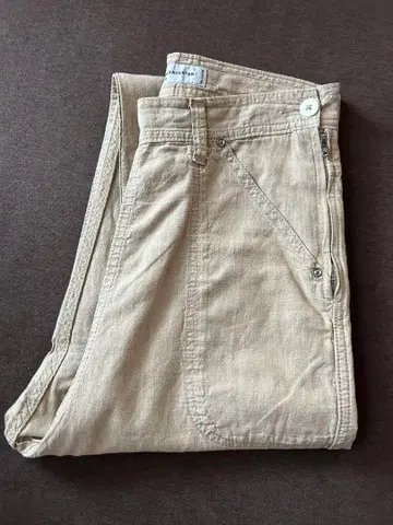 '그랜마 마마 도터' 코튼 사이드 지퍼 팬츠 베이지