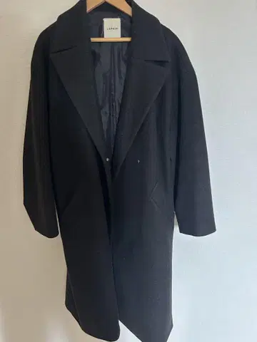 LEPSIM 블랙 롱 코트 FT