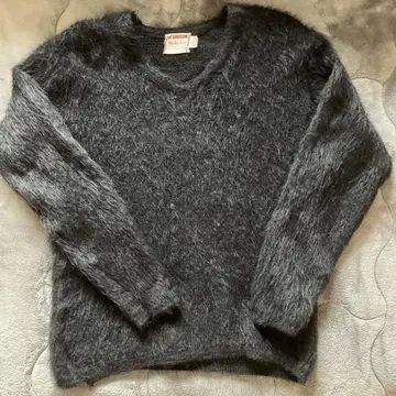 60's 블랙 모헤어 스웨터 mohair 맥그리거 파우더 스노우