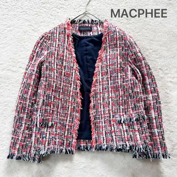 투모로우랜드 MACPHEE 맥피 노카라 트위드 자켓