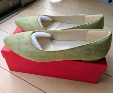 오리엔탈 트래픽 그린 플랫슈즈 25.5cm