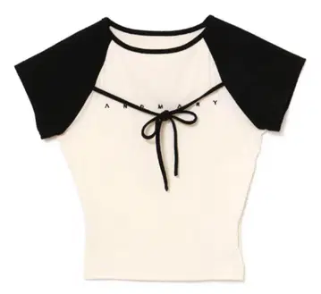 andmary Alma ribbon tops 아이보리