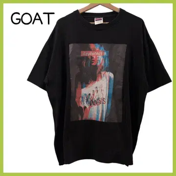 GOAT T셔츠 XL 오버 사이즈 실루엣 면100% 블랙