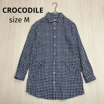 CROCODILE 크로커다일 더블 거즈 긴팔 튜닉 셔츠 M