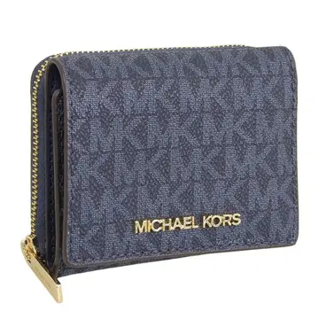 MICHAEL KORS 네이비 3단 폴더형 지갑