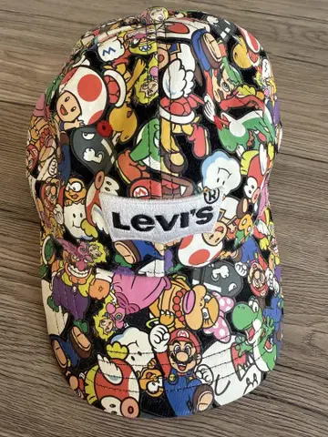 [ 레어 ] Levi's 슈퍼 마리오 리바이스 콜라보 모자 1개