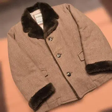 빈티지 45RPM 울 블루종 일본제