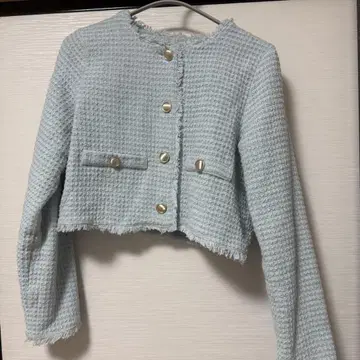 INGNI 트위드 프린지 자켓 셋업