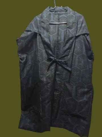 오시마 소매 리메이크 일본풍 후드 부착 겉옷