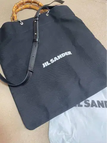 jilsander 대나무 핸들 토트백 숄더