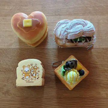 빵 스퀴즈 키링 세트