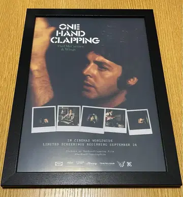 Paul McCartney One Hand Clapping 플라이어 액자
