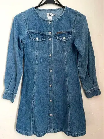 CK calvin klein 칼빈 클라인 데님 긴팔 원피스