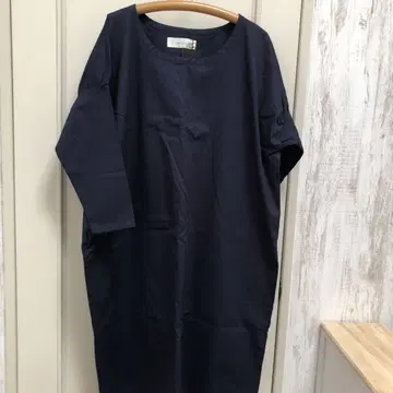L intu Laulu 네이비 긴팔 티셔츠 원피스 롱