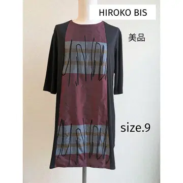 HIROKO BIS 루프 패턴 자카드 튜닉 오부소매