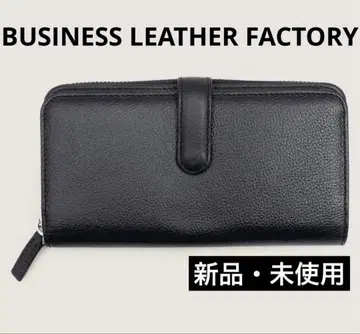 새상품 BUSINESS LEATHER FACTORY 장지갑 대용량 블랙