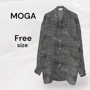 MOGA 모가 새상품급 레오파드 긴팔 셔츠 레오파드 무늬 셔츠