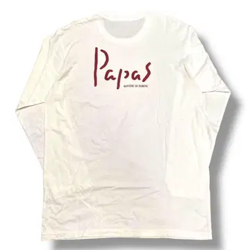 [택 포함] Papas 파파스 긴팔 티셔츠 롱 T 로고 프린트