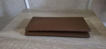 브라운 장지갑 지퍼 포함