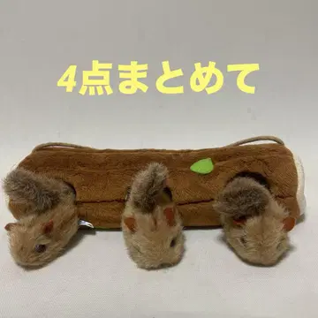 나무 집과 다람쥐 봉제 인형 3개 세트