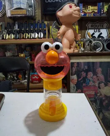 아메리칸 잡화 세서미 스트릿 엘모 껌볼 머신 가챠가챠 저금통