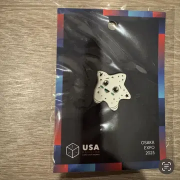 오사카 간사이 만박 미국관 USA 축광 스파크 빛나는 핀 배지 핀즈
