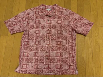 UNIQLO x REYNSPOONER 알로하 셔츠 XL 빨간색 화이트