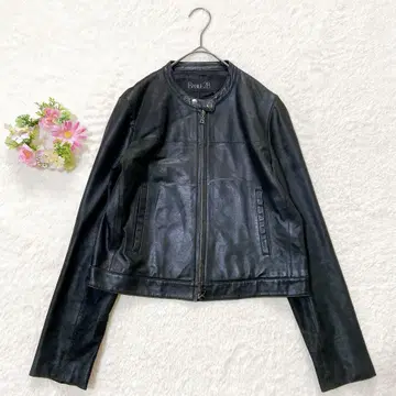 [ 하자품 특가 ] BASILE28 양가죽 100% 싱글 라이더 자켓