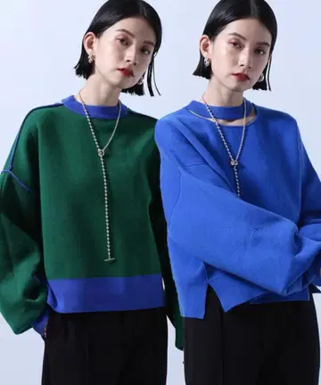 HARE 멀티WAY 슬릿넥 풀오버