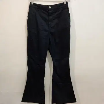 Dickies 블랙 플레어 치노 팬츠 허리밴딩 071M26