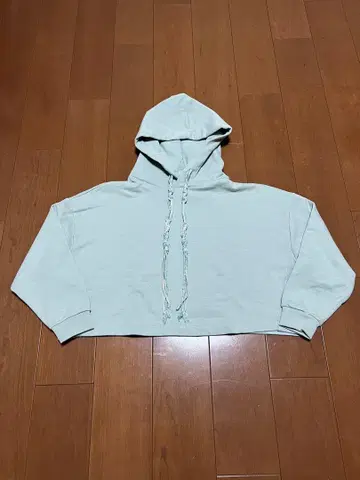 DONDUP 민트 그린 크롭 후드티