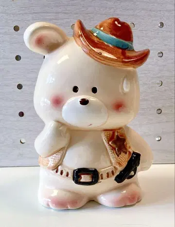 [80년대 팬시] 카우보이 곰돌이 저금통