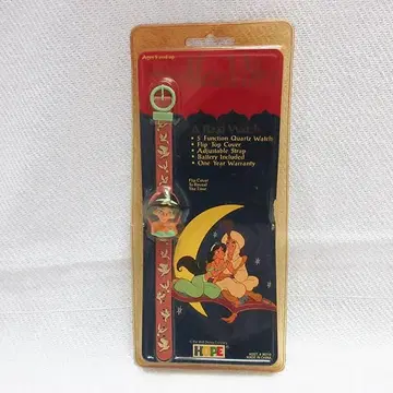 하자품 미개봉 Aladdin 알라딘 재스민의 시계 손목시계 디즈니