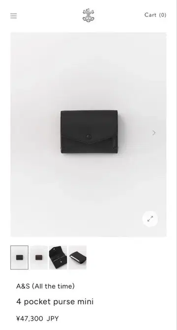 A&S 4 pocket purse mini 가죽 지갑