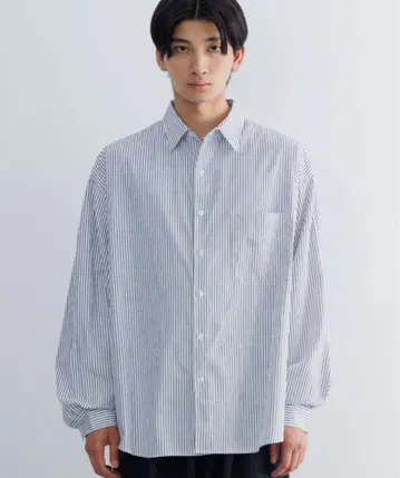 Loose fit stripe shirt / 루즈핏 스트라이프 셔츠