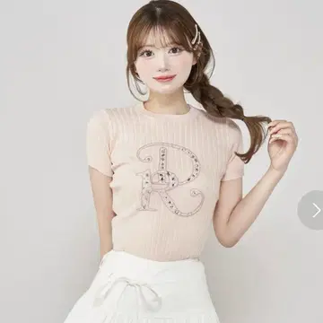 다리치 DR 비쥬 리브 니트탑 핑크