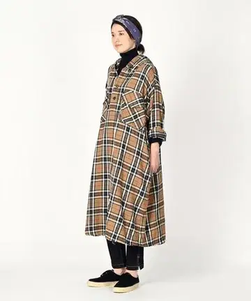 45R 진바네 타탄 온더비치 드레스