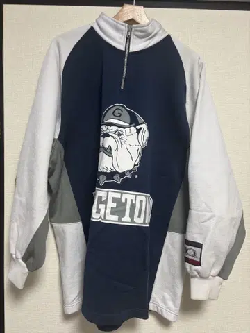 칼리지 HOYAS 하프 지퍼 맨투맨