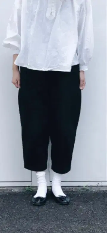 오로네 벌룬 팬츠 사계절용 블랙