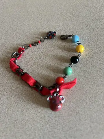 ANNA SUI 곰 하트 팔찌