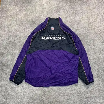 NFL x 리복 하프 지퍼 나일론 RAVENS 보라색 레이븐스