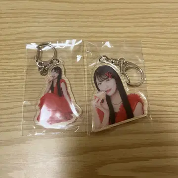 AKB48 사토 키세 온라인 가챠 아크릴 키링 2종 컴프