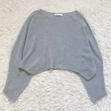 24SS 노블 페이퍼얀 카노코 숏 기장 풀오버 그레이