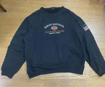 구제 의류 Harley-Davidson 블랙 맨투맨
