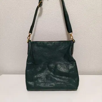 FOSSIL 다크 그린 숄더백