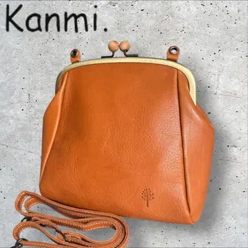 KANMI. 가마구치 가죽 2way 숄더백