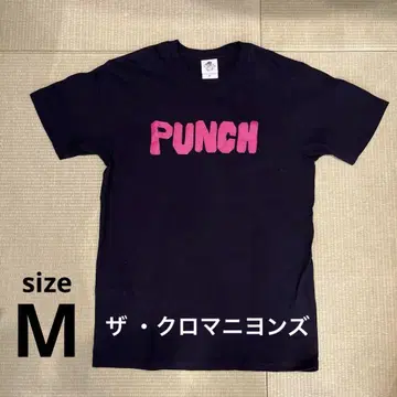 더 크로마뇽즈 PUNCH 티셔츠 블랙 컬러 M 사이즈 레어