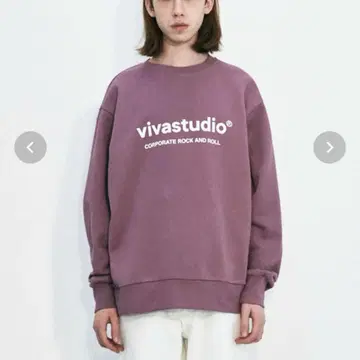 VIVASTUDIO 맨투맨 퍼플