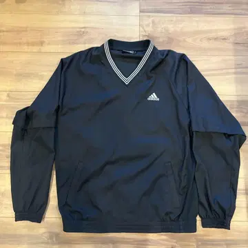 adidas 블랙 V넥 자켓 L 사이즈